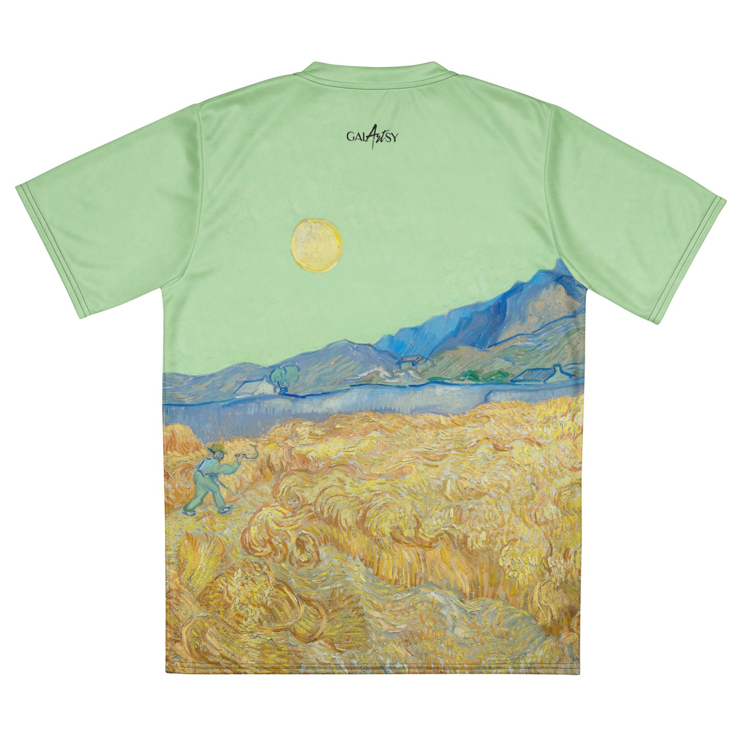 Champ de blé Van Gogh avec une moissonneuse maillot de sport unisexe
