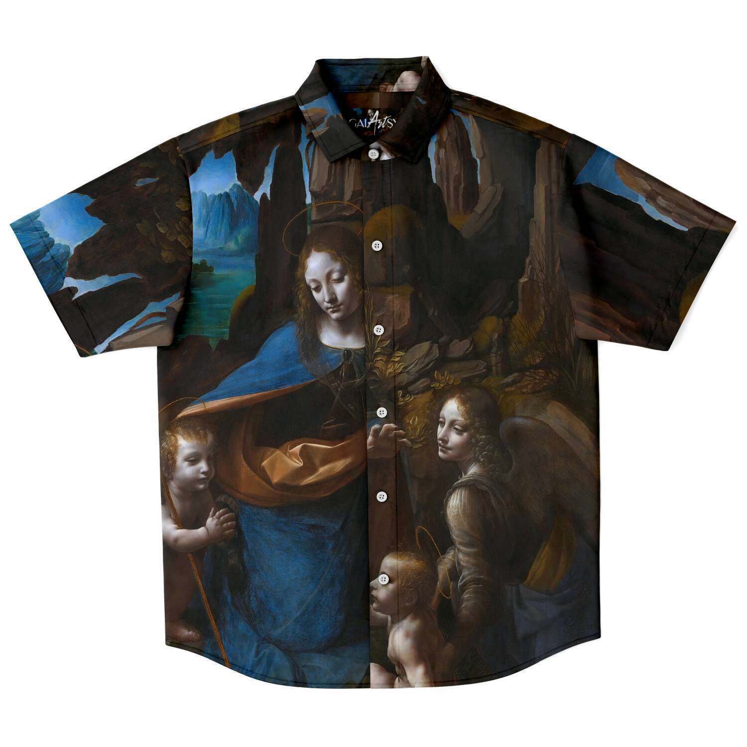 Leonardo Da Vinci Virgin Of The Rocks BUTTONED SHIRT – Galartsy