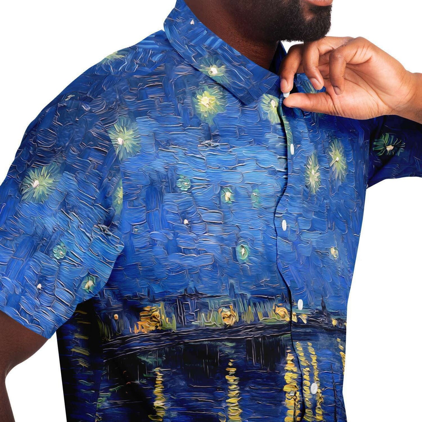 Starry Night Over The Rhone Buttoned Shirt