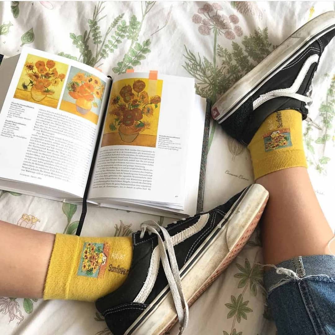 Chaussettes d'art encadrées