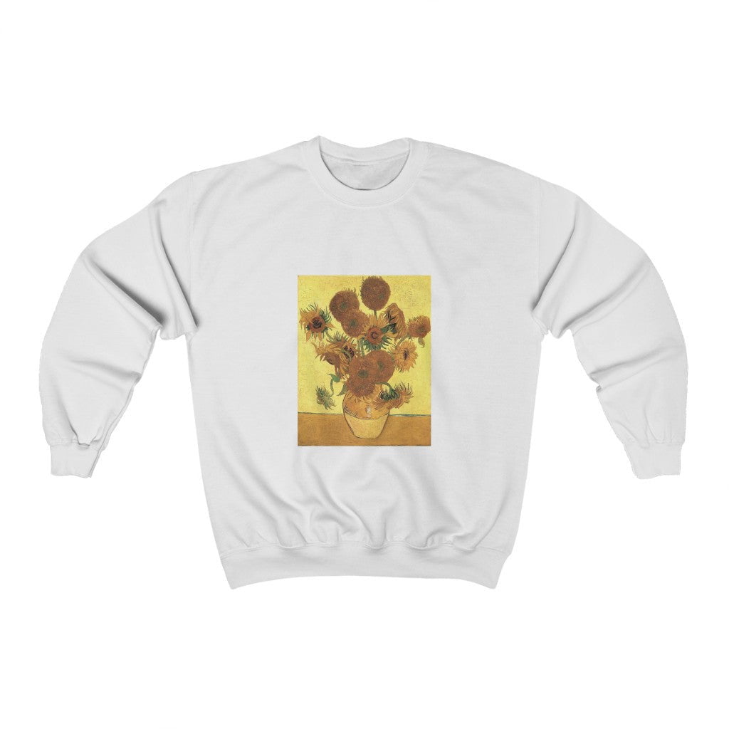 Van gogh sales sunflowers pullover sweatshirt