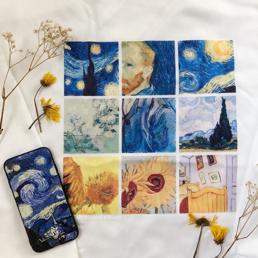 Van gogh paintings grid Sweatshirt