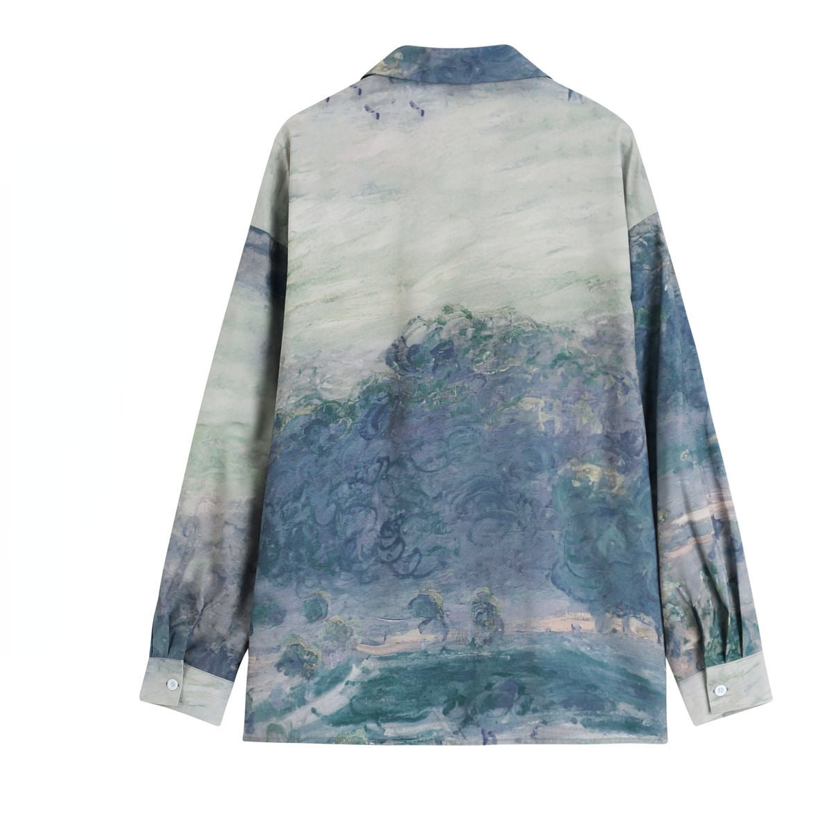 Chemise vintage dégradée inspirée de l'impressionnisme