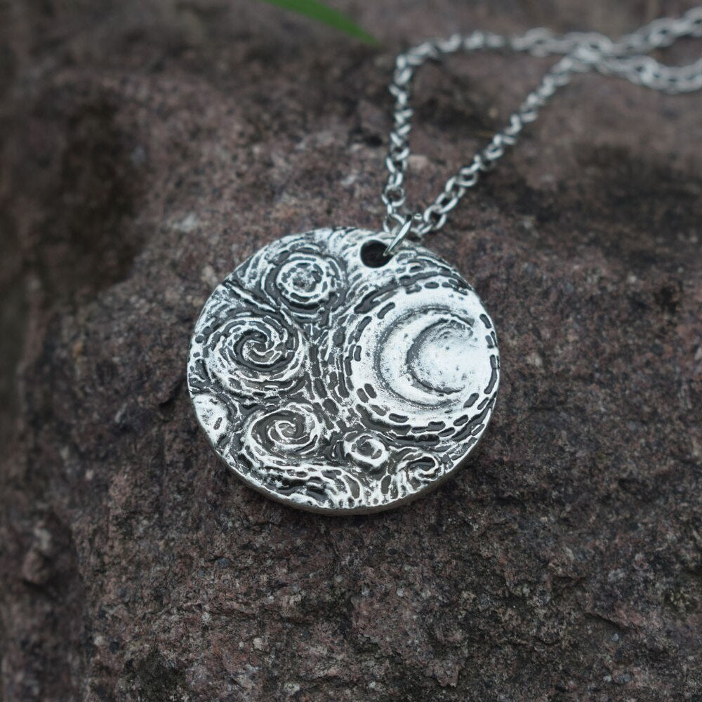 Collier Van Gogh Crescent Moon Starry Night