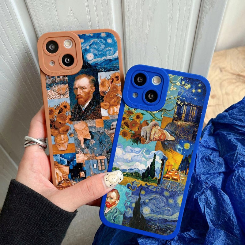  iPhone 12/12 Pro Let It Gogh Vincent Van Gogh Art Artist  Painting Funny Pun Case : Cell Phones & Accessories