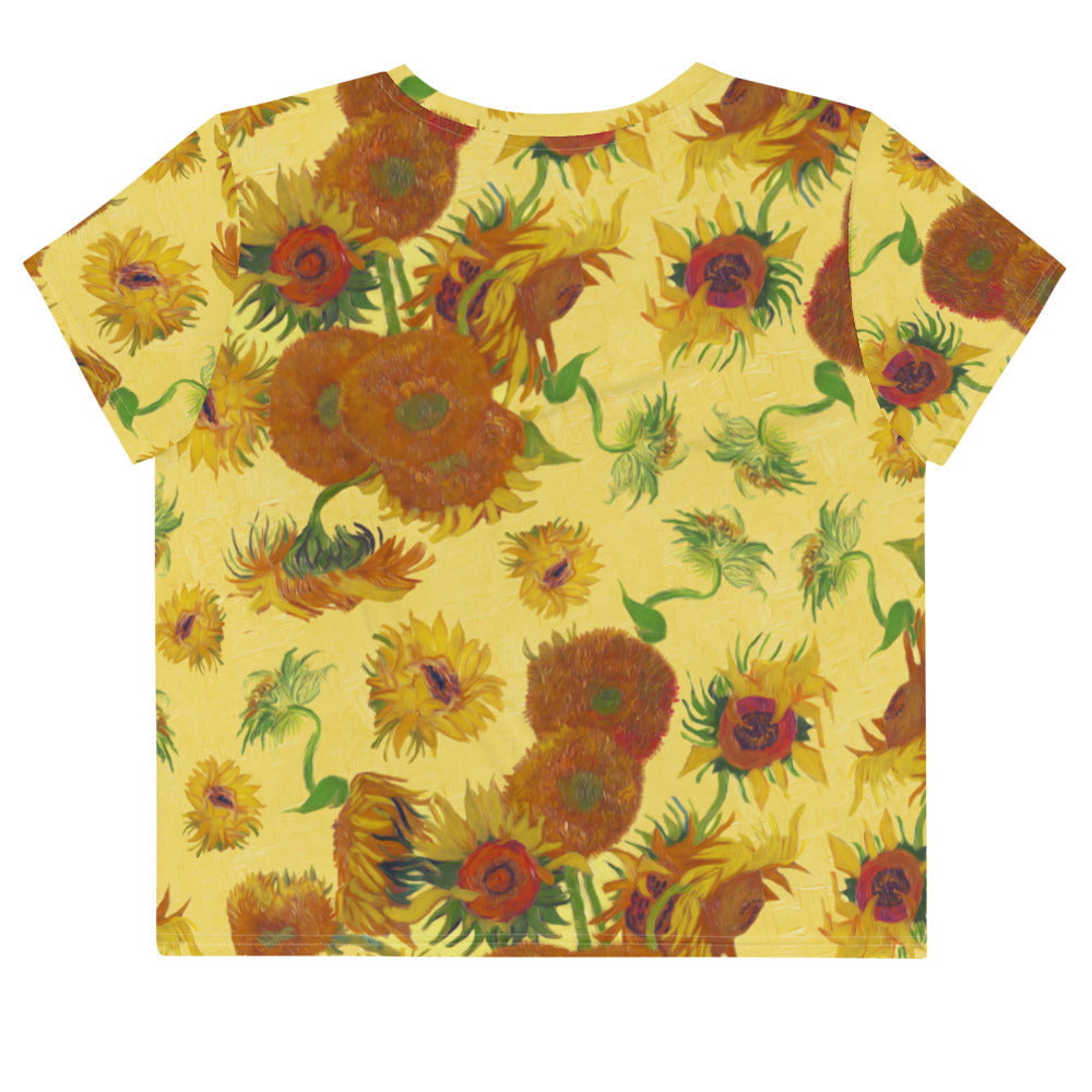 Crop top tournesols van gogh