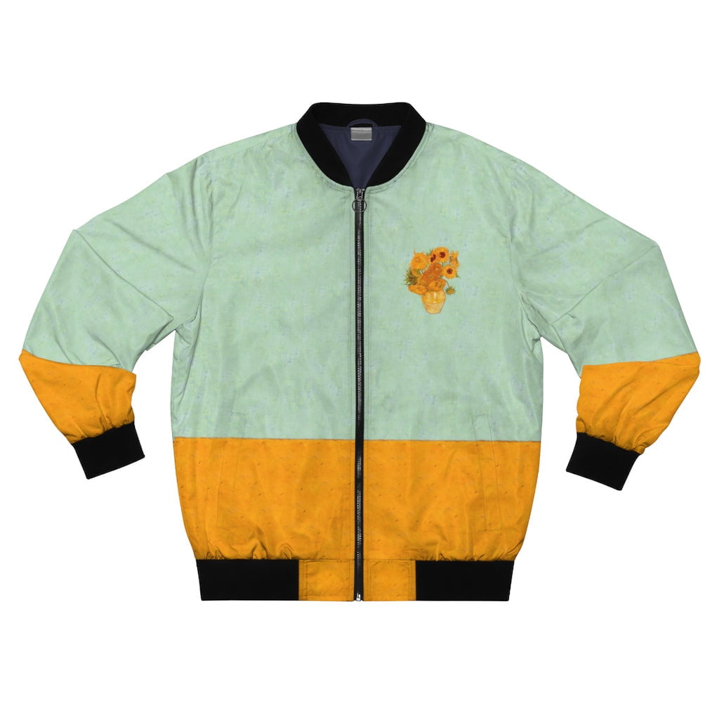 Green and Yellow Bomber Jacket