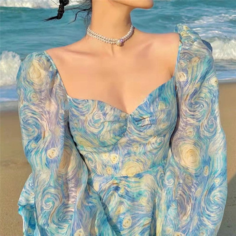 Starry Night Long fairy dress Galartsy Starry Night Long fairy dress Galartsy