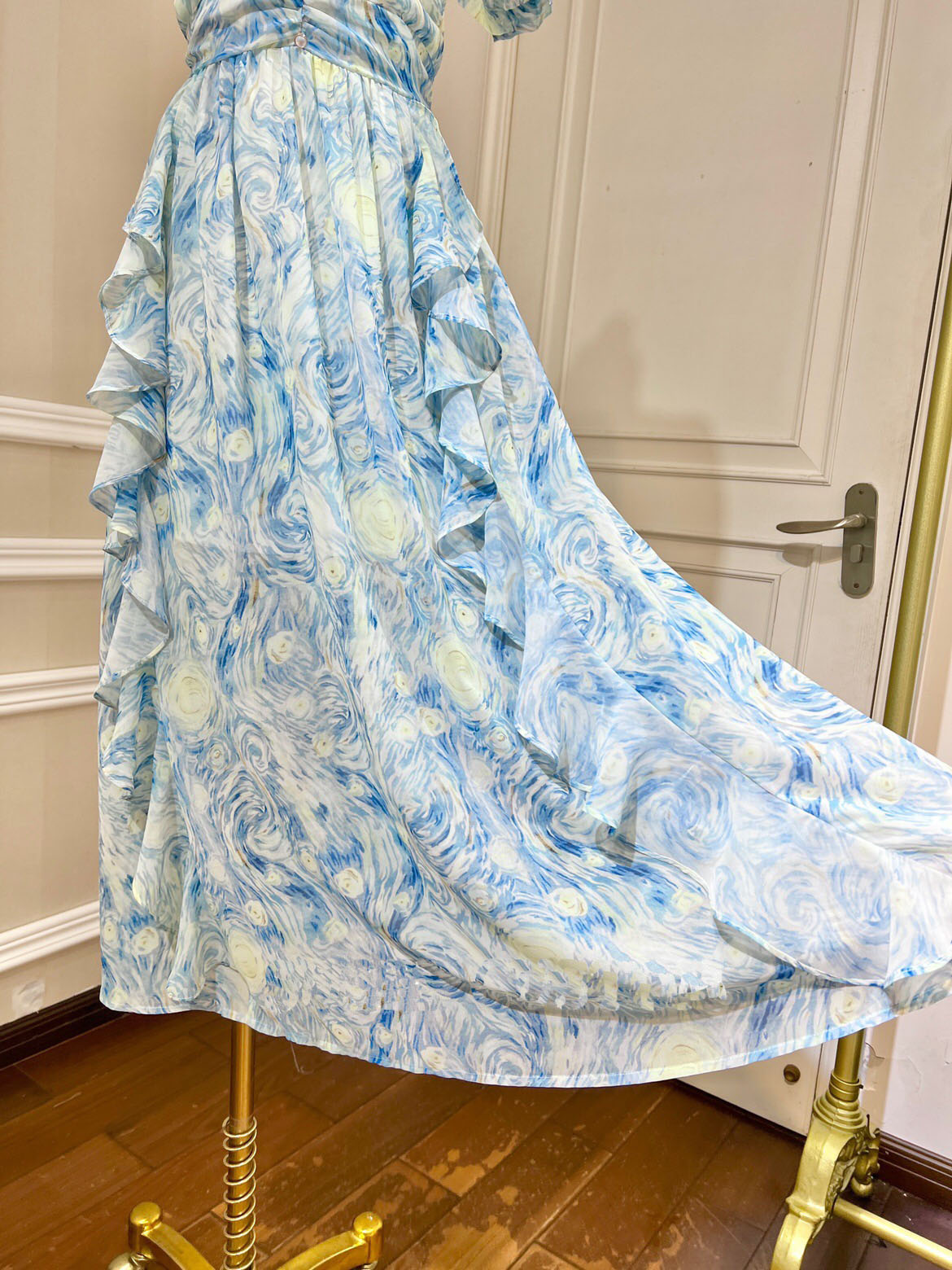 Robe longue rêveuse sans manches Starry Night