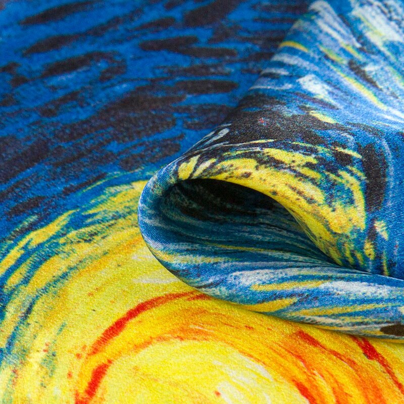 Le foulard en soie nuit étoilée