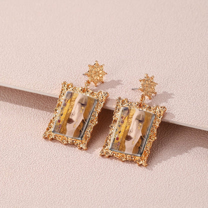 Gustav Klimt Framed Earrings