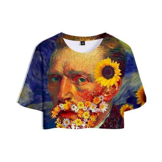 Van Gogh Crop Tops – Galartsy