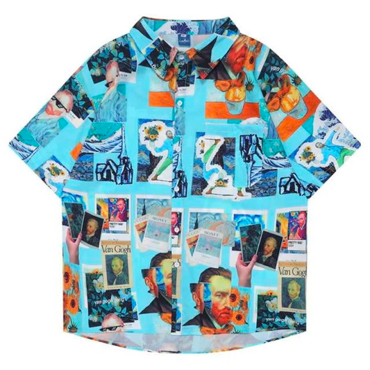 Van Gogh collage Hawaiian Shirt