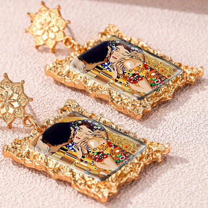 Gustav Klimt Framed Earrings