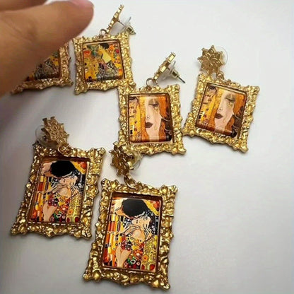 Gustav Klimt Framed Earrings