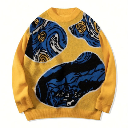 Van Gogh's Galaxy Gate Knit Sweater