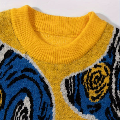 Van Gogh's Galaxy Gate Knit Sweater