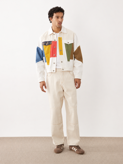 Geometric Abstract Oversized Jacket