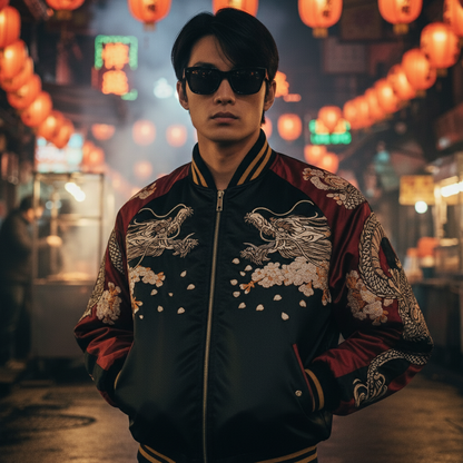 Obsidian Bloom Reversible Sukajan Jacket