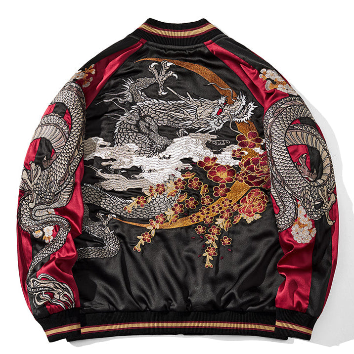 Obsidian Bloom Reversible Sukajan Jacket – Galartsy