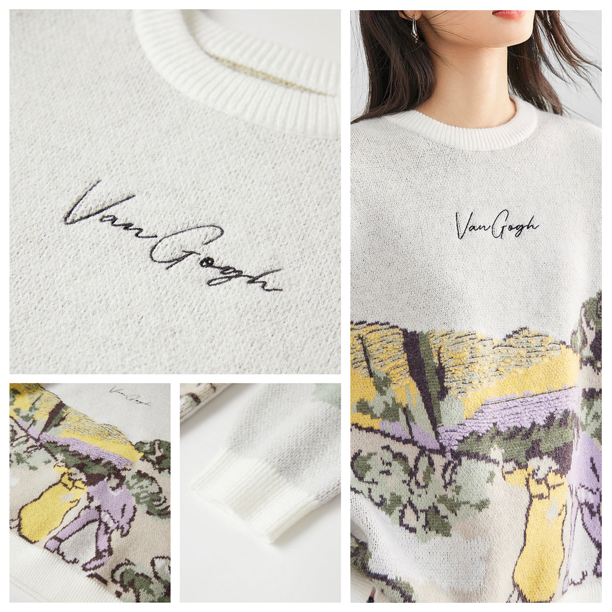 A Walk at Twilight, Van Gogh Knit Sweater