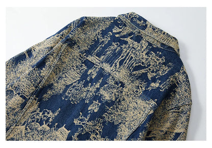 Scenic Jacquard Denim Jacket