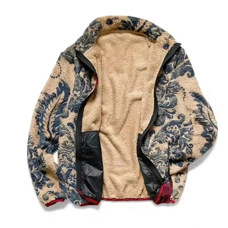 Porcelain Bloom Sherpa Jacket