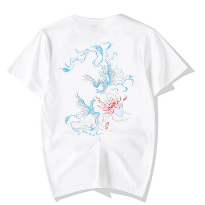 Embroidered Eternal Phoenix Dance T-shirt