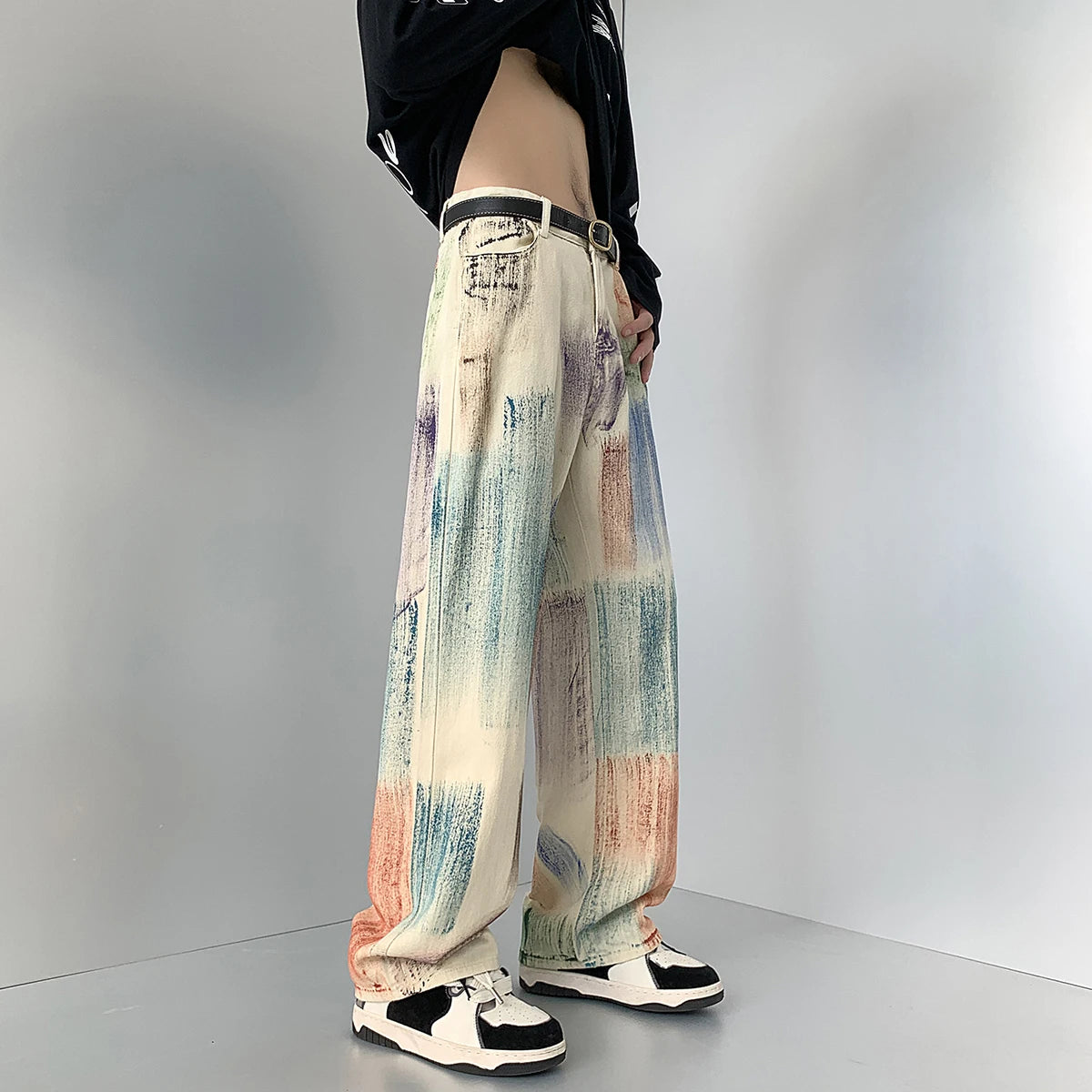 Pastel Study Straight-Leg Jeans — product photograph