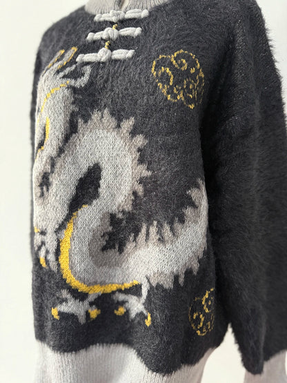 Imperial Dragon Inspired Knit Sweater