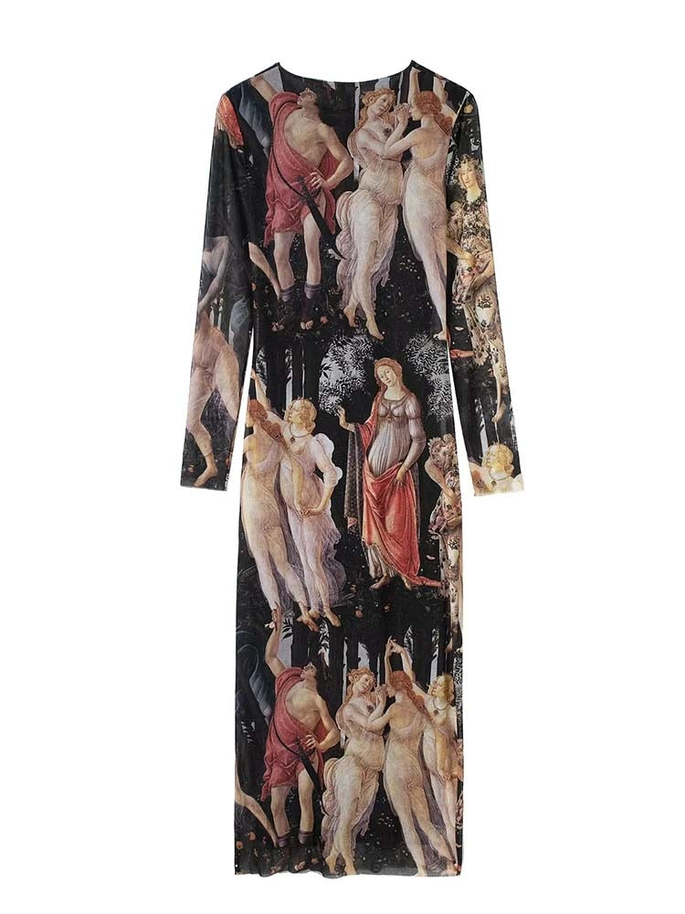 Primavera Botticelli Long Dress