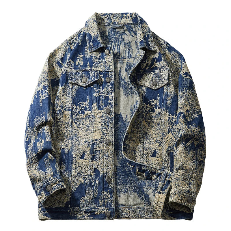 Scenic Jacquard Denim Jacket