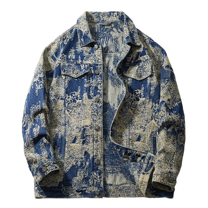 Scenic Jacquard Denim Jacket