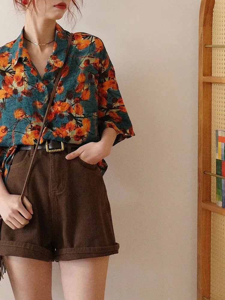 Vintage Floral Vacation Shirt