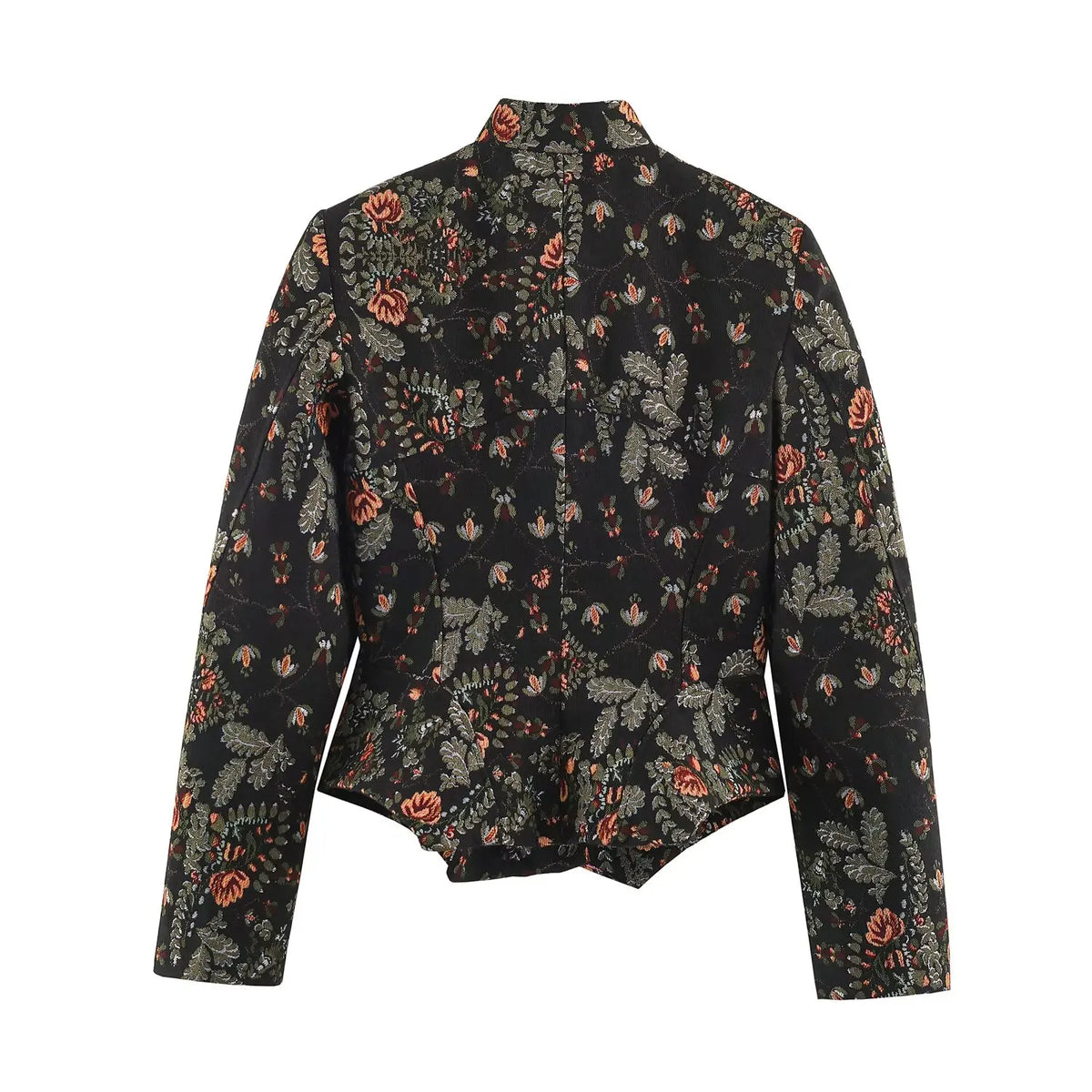 Midnight Herbarium Cropped Jacket