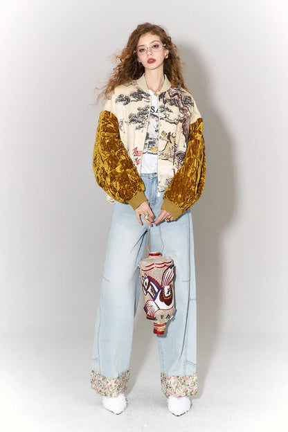Horse & Pine Velvet Jacket