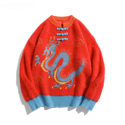 Imperial Dragon Inspired Knit Sweater