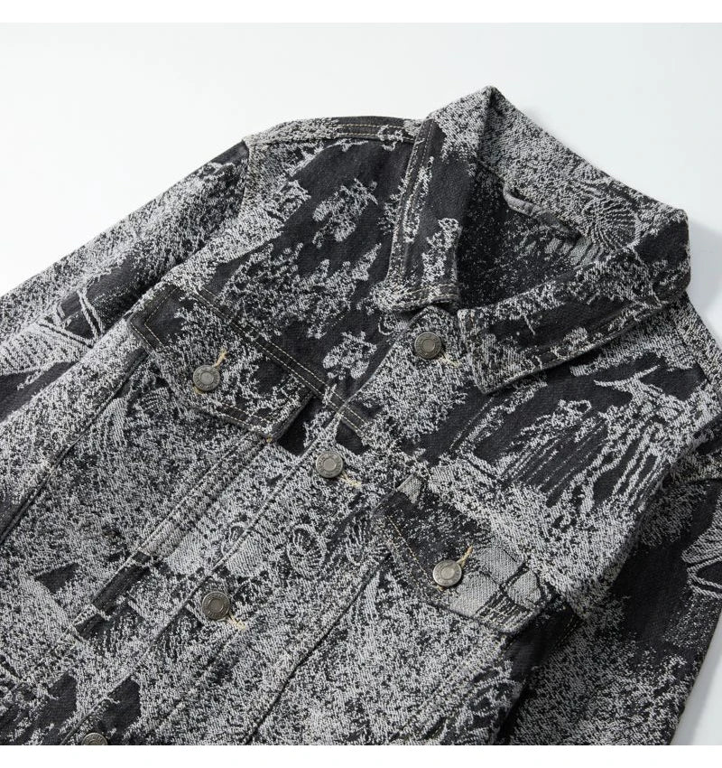 Scenic Jacquard Denim Jacket