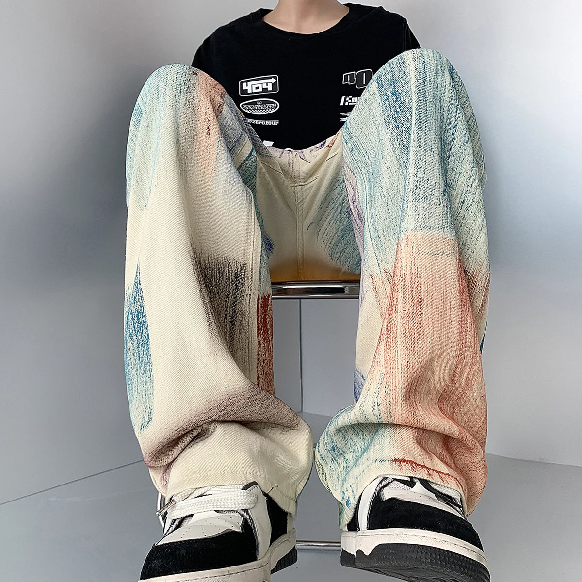 Pastel Study Straight-Leg Jeans — product photograph