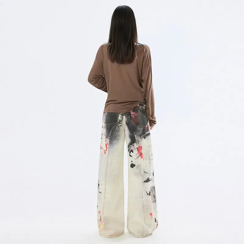 Ink Garden Wide-Leg Jeans — product photograph