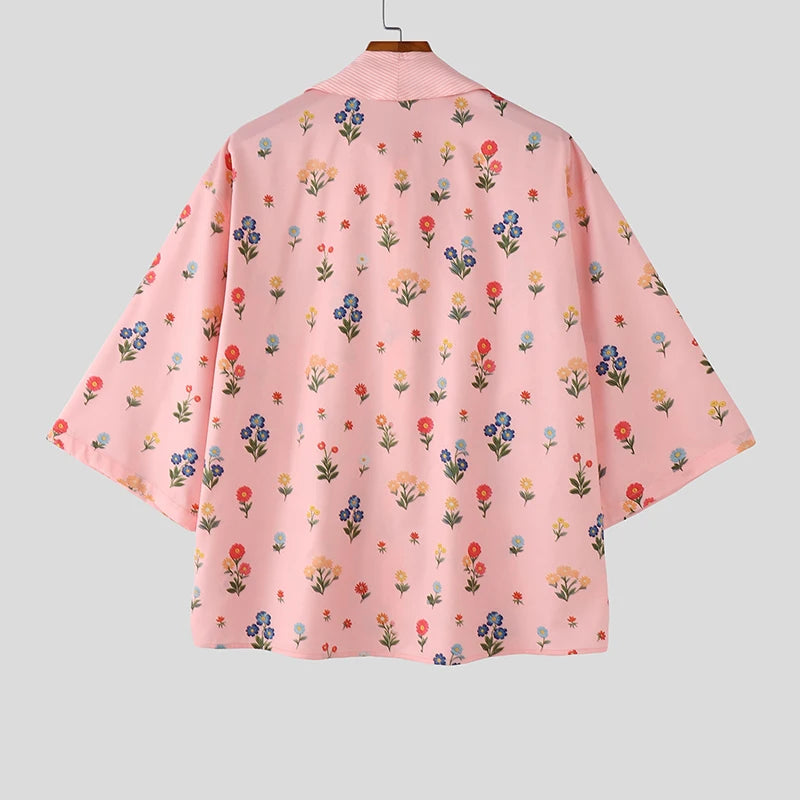 Floral Patchwork Tie-Up Shirt