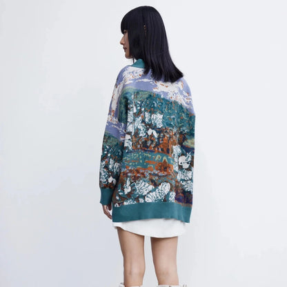 An impressionism Glitch, Knitted sweater