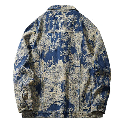 Scenic Jacquard Denim Jacket