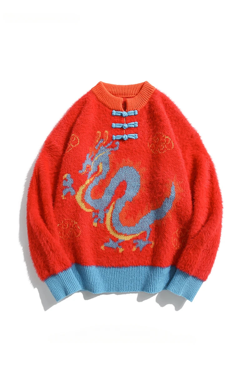 Imperial Dragon Inspired Knit Sweater