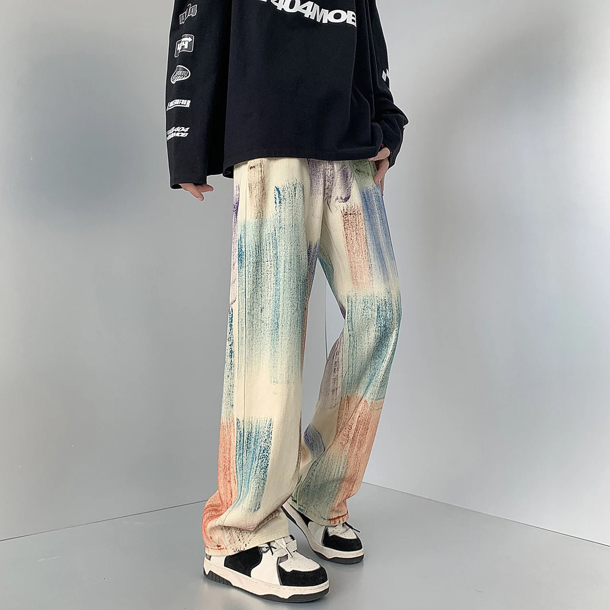 Pastel Study Straight-Leg Jeans — product photograph
