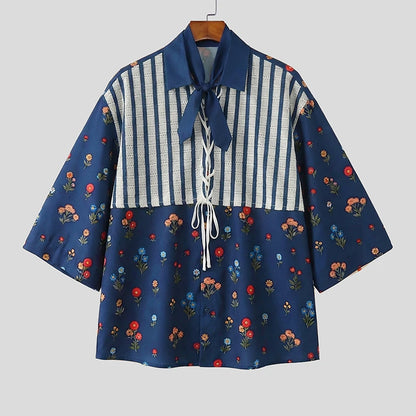 Botanical Patchwork Short Sleeve Shirt
