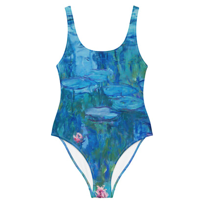 Claude Monet Water Lilies One-Piece Swimsuit