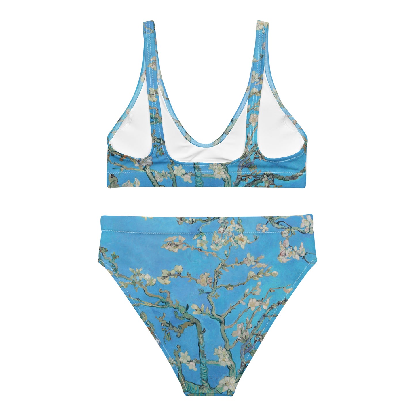Bikini de cintura alta Almendro en flor de Vincent van Gogh