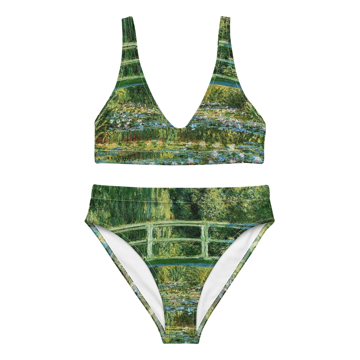 Claude Monet Nymphéas Pond bikini taille haute