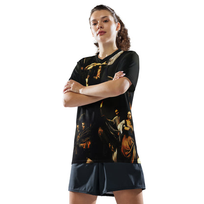 The Seven Works of Mercy Caravaggio unisex sports jersey